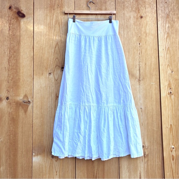 bryn Walker Dresses & Skirts - Bryn Walker White Midi Tiered Skirt (Altered) Sz Medium